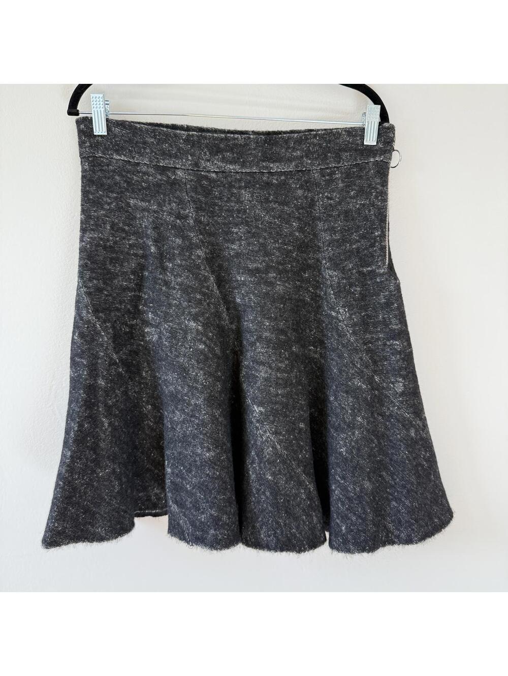 ZARA WOMAN Knee Length, Charcoal Gray, Swing Skater Style - Size Large